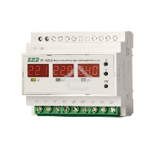 Переключатель фаз автоматический PF-451-1 (2 режима работы: с или без приоритетной фазы. Порог переключения: нижний 140-210В; верхний 240-300В; 3х63А монтаж на DIN-рейке) F&F EA04.005.005