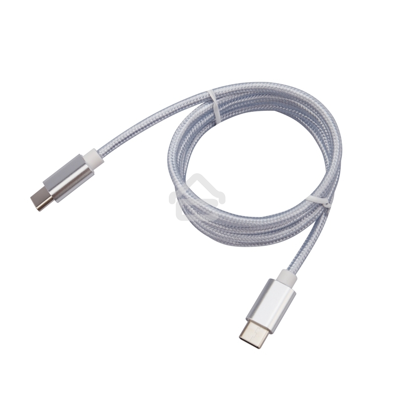 Кабель Type-C - Type-C 2,4A/1m/PVC/белый/Rexant