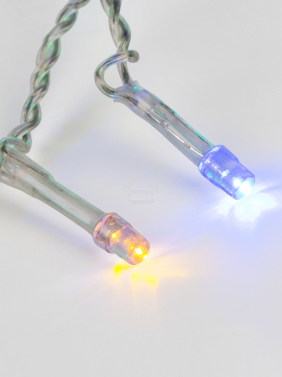 Гирлянда светодиодная универсальная 100 LED Мультиколор 10 метров, прозрачный ПВХ, с контроллером
