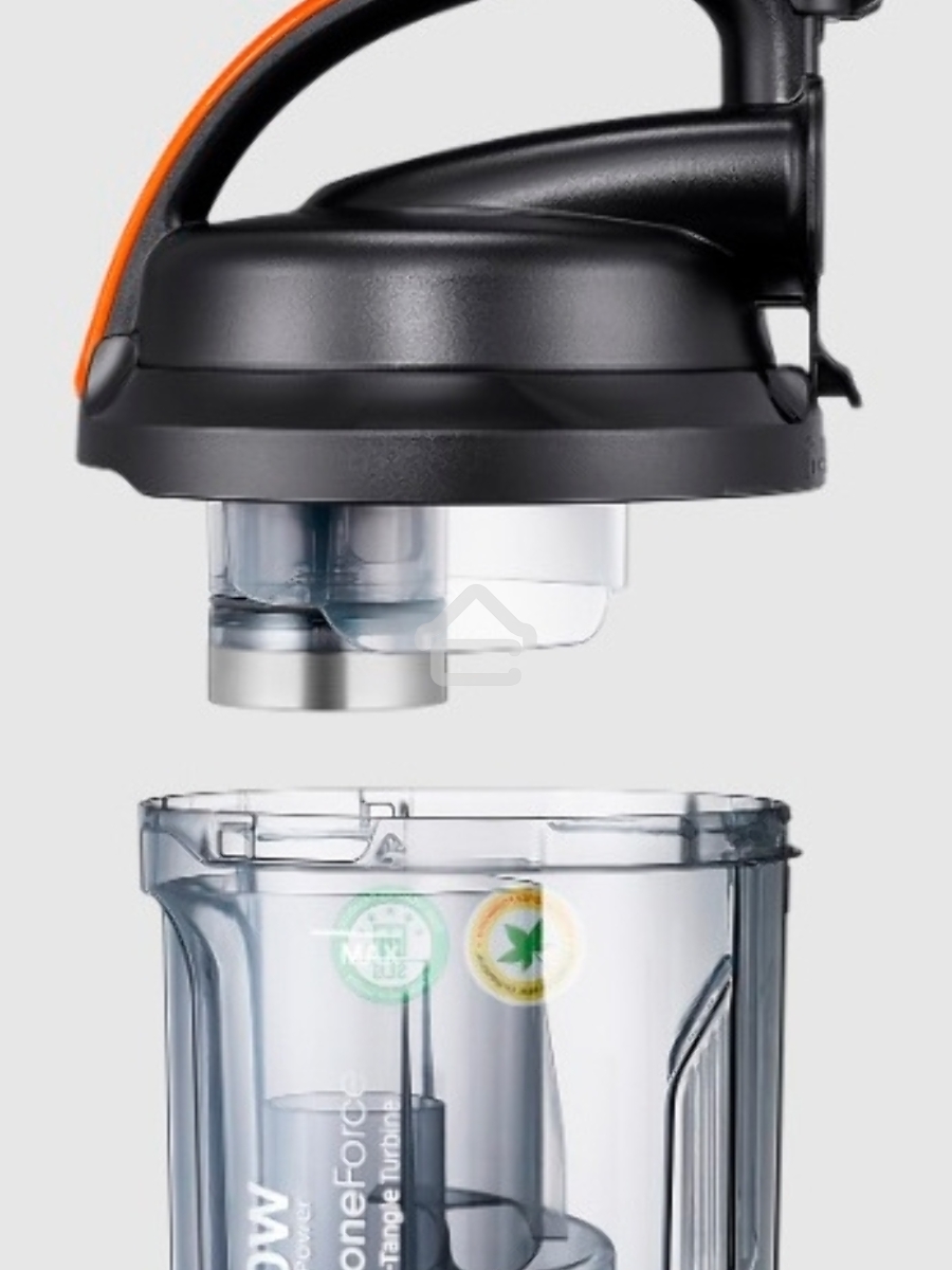 Пылесос Samsung VC15K4136VL/EV черный/оранжевый, 390/1500 Вт, уборка сухая, пылесборник контейнер 1.3 л