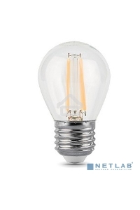Светодиодная лампа GAUSS 105802207 LED Filament Шар E27 7W 580lm 4100K 1/10/50