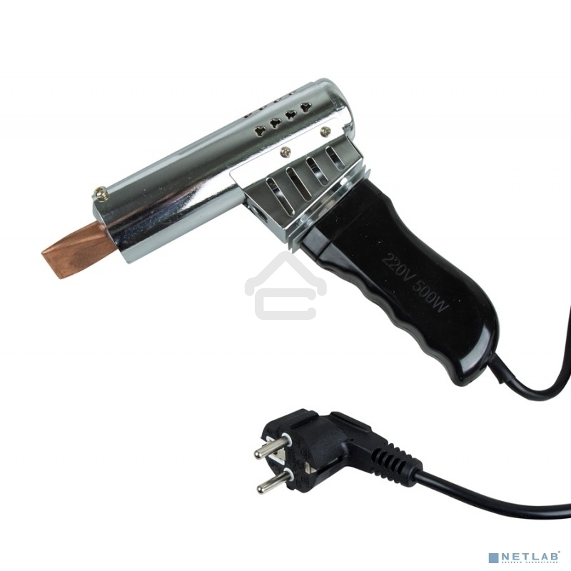 Паяльник-пистолет ПП Rexant, керам.нагреватель, 500 Вт, 230 В, карболитовая ручка