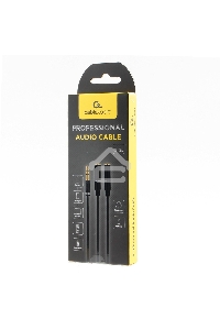 Кабель аудио разветвитель Cablexpert CCAB-02-35MY-0.2MB. 3.5 джек (M)/2х 3.5 джек (F), черный, 0.2м, блистер
