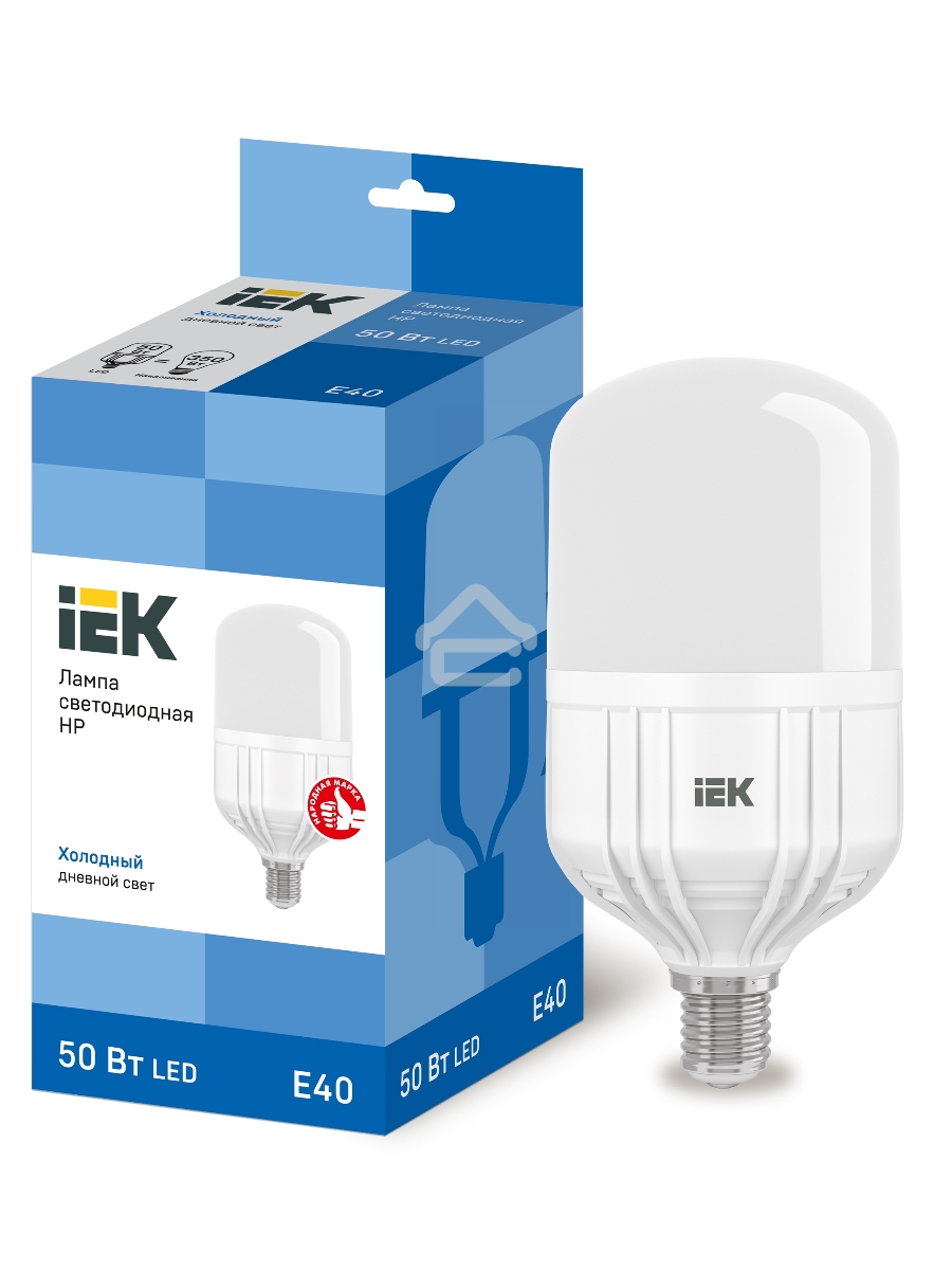 Лампа Iek LLE-HP-50-230-65-E40 светодиодная HP 50Вт 230В 6500К E40 IEK