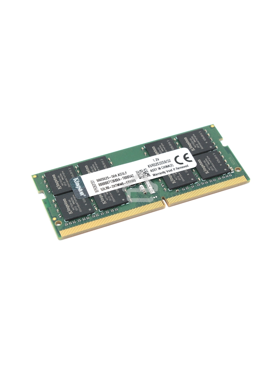 Оперативная память Kingston, DDR4, 32GB (1x32 GB), 3200 MHz, CL22, SO-DIMM