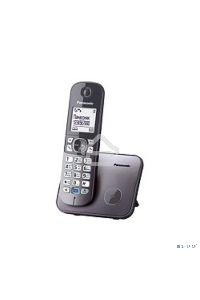 Телефон беспроводной (DECT) Panasonic KX-TG6811RUM (серебристый) {Беспроводной DECT,40 мелодий,телефонный справочник 120 зап.}