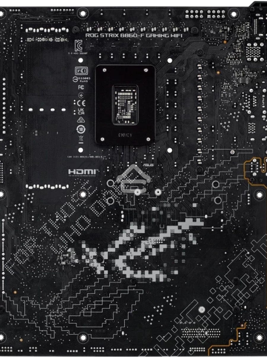 Материнская плата ASUS ROG STRIX B860-F GAMING WIFI, LGA 1851, Intel B860, 4xDDR5, 4xSATA, 4xM.2, 1xPCIe 5.0 x16, 1xPCIe 4.0 x16, 1xDP, 1xHDMI, 1x 2.5Gb LAN, 1xUSB 20Gbps, 1xUSB 10Gbps, 6xUSB-A 5Gbps, 2xUSB 2.0, 3x3.5 мм, 7.1, ATX