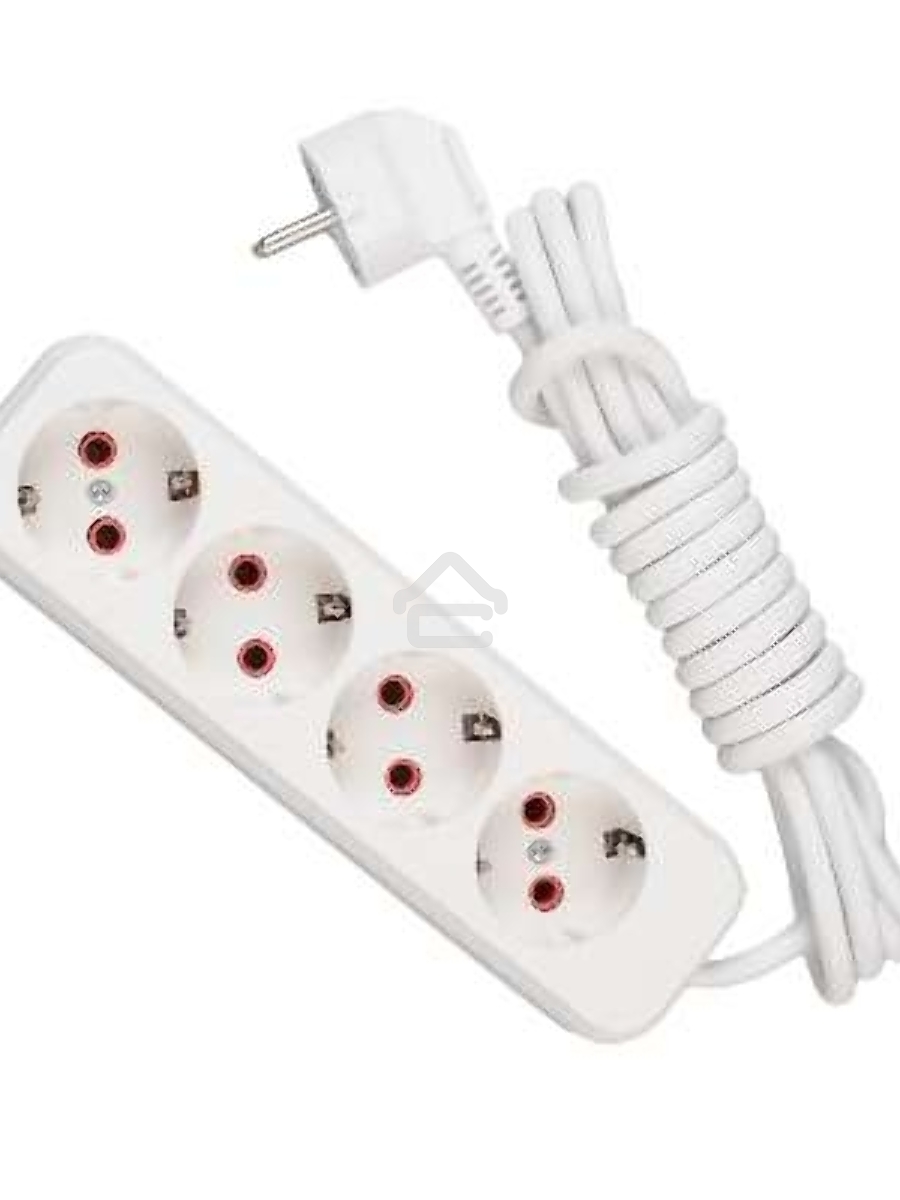 Удлинитель 4х2м с заземл. 16А IP20 Lezard 720-0402-401