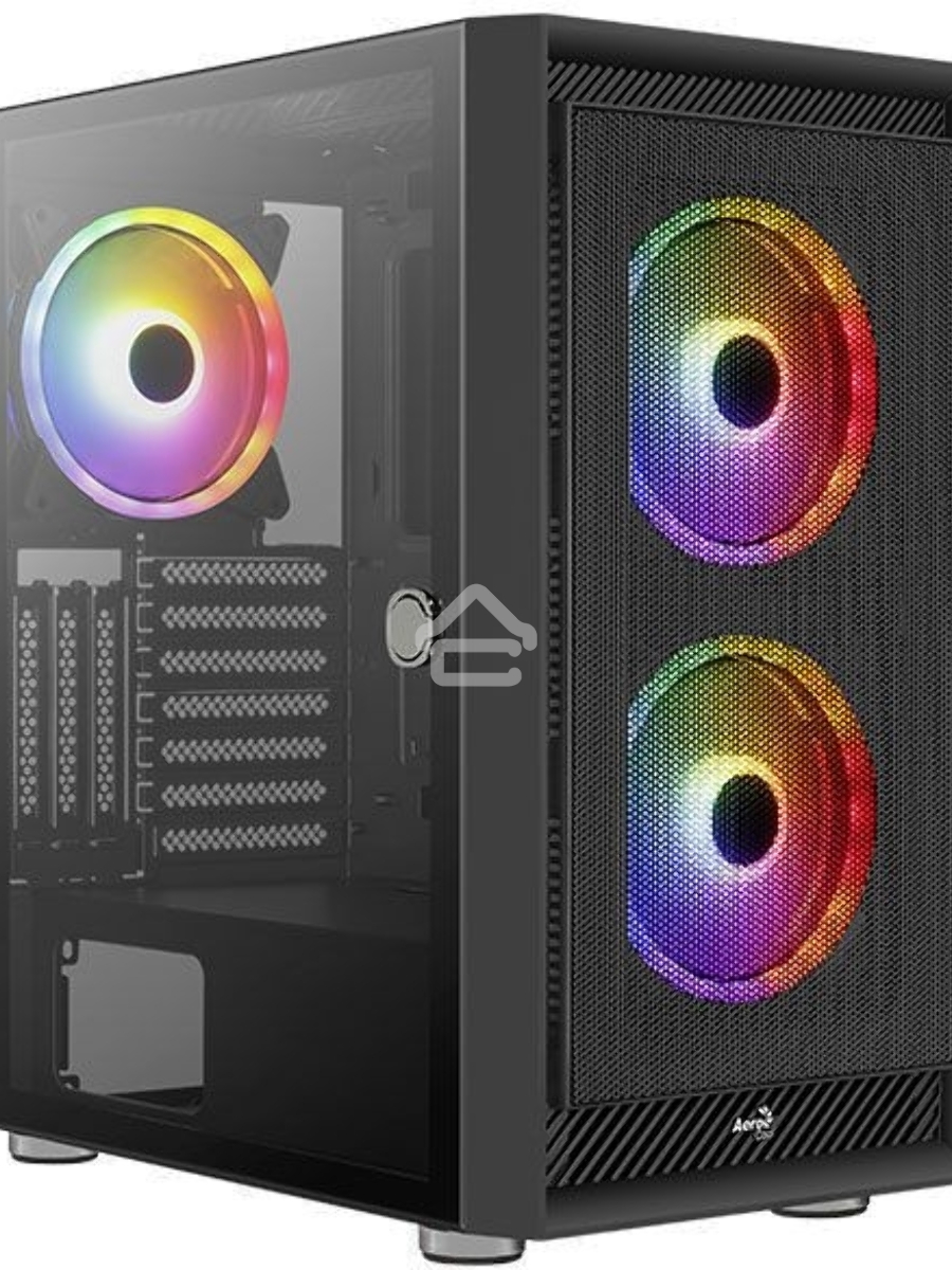Компьютерный корпус Aerocool / Formula Graphite-G-BK-v2 черный без БП ATX 3x140mm 2xUSB3.0 audio