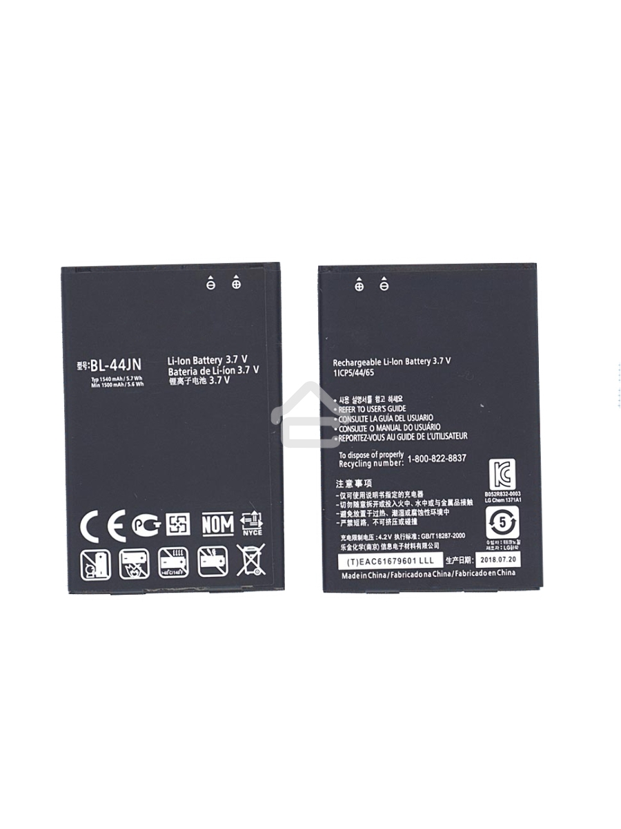 Аккумуляторная батарея BL-44JN для LG Optimus черный, P970 1500mAh 3,7V