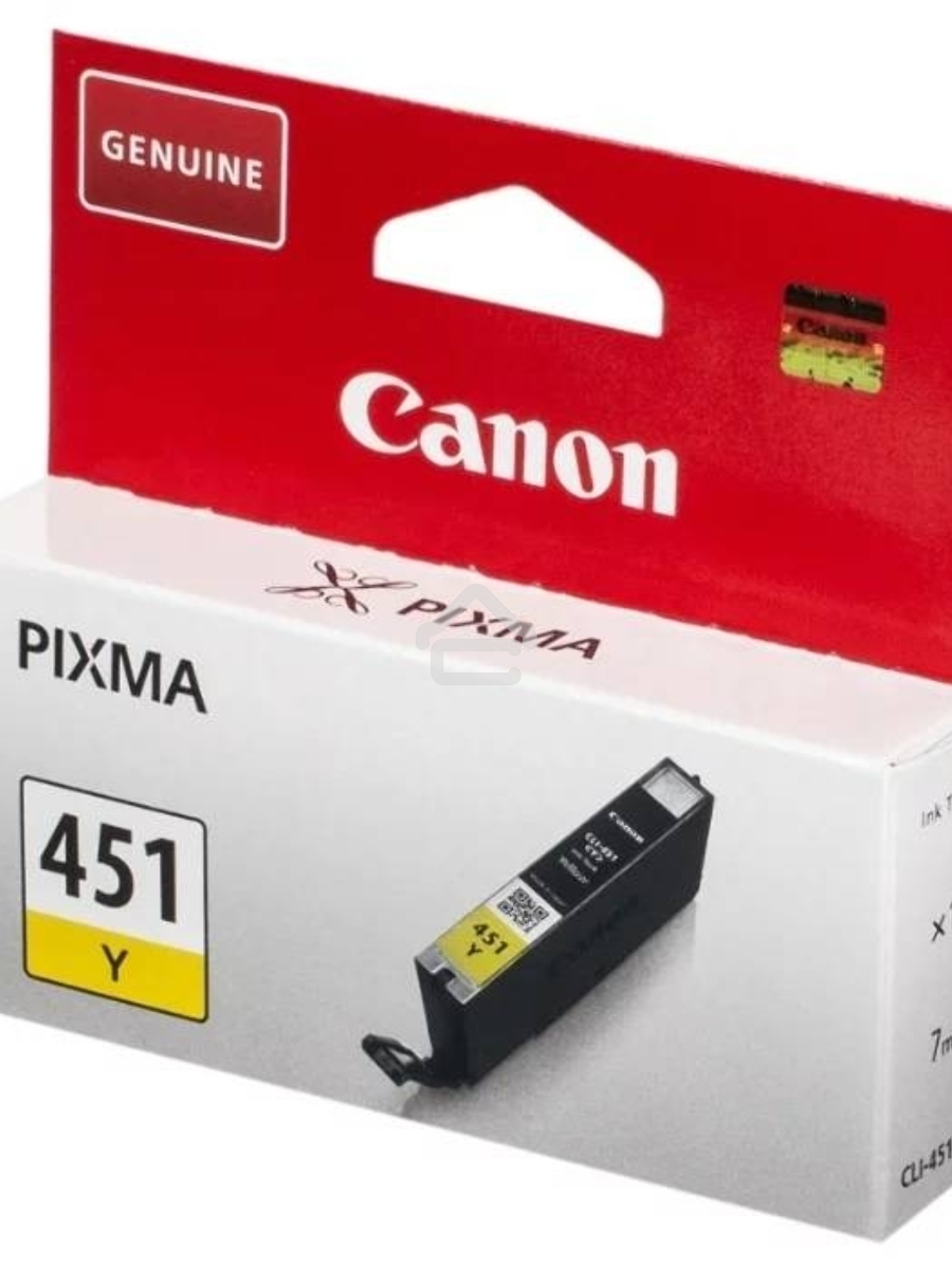 Картридж струйный CLI-451Y (6526B001) для Canon PIXMA iP7240/MG6340/MG5440, Желтый(Yellow), 344стр.