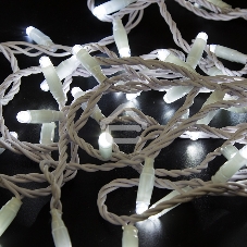 Гирлянда Neon-night Нить 10м, постоянное свечение, белый ПВХ, 24В, белый