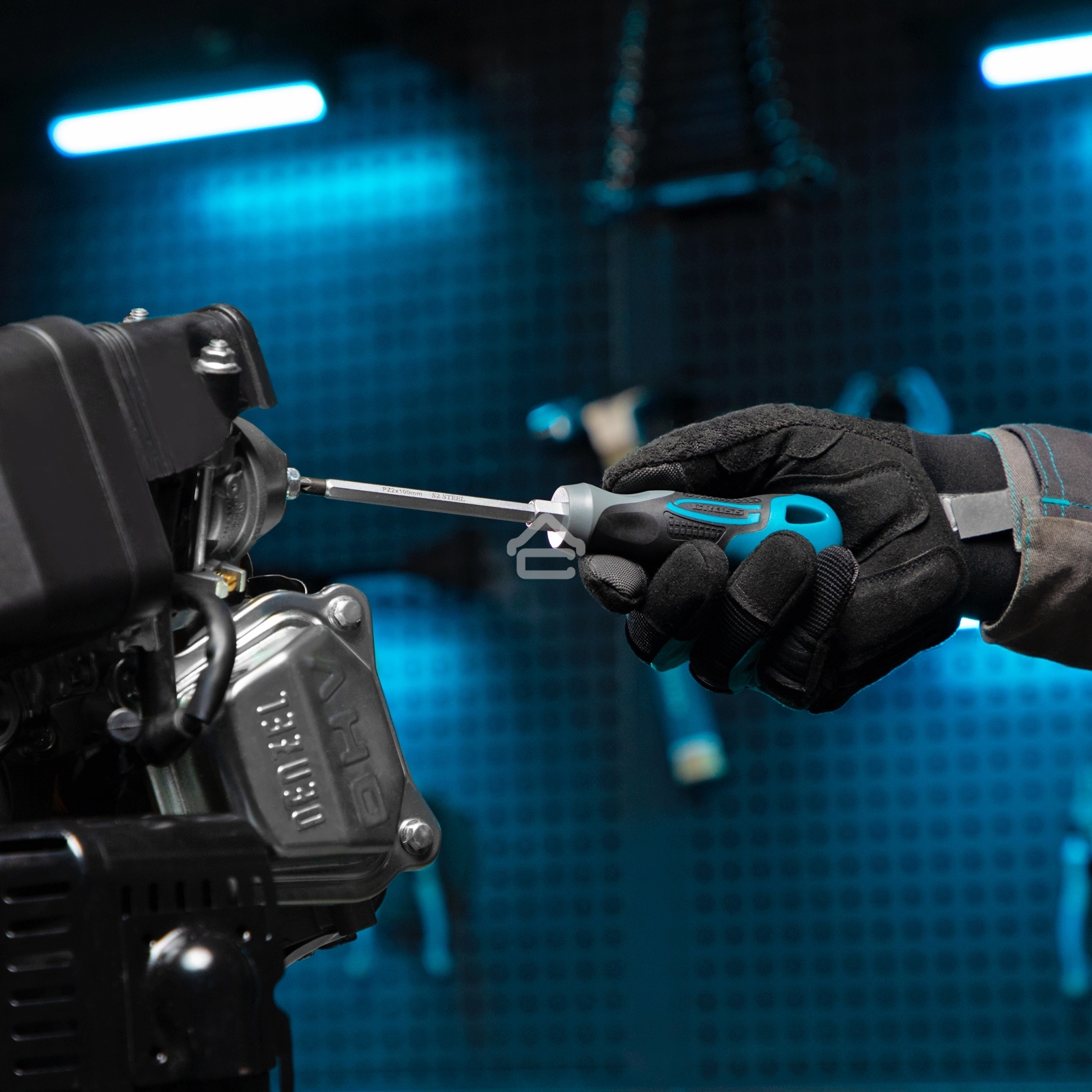 Отвертка Gross PZ2x100 мм, S2, 3к ручка