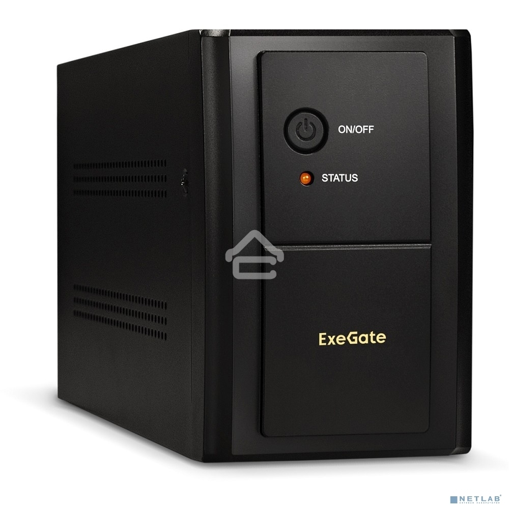 Источник бесперебойного питания ExeGate SpecialPro UNB-1600.LED.AVR.EURO.RJ <1600VA/950W, LED, AVR, 4 евророзетки, RJ45/11, Black>