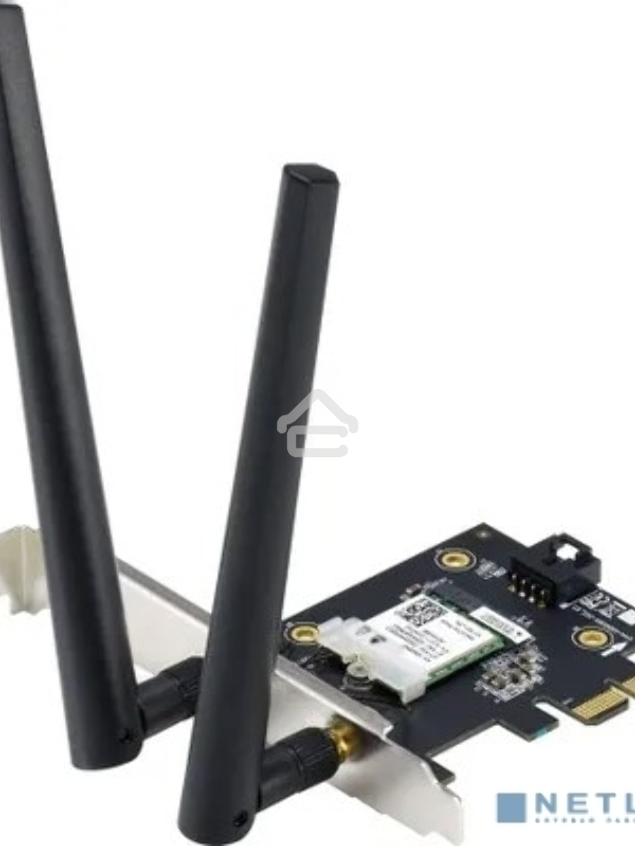 Сетевой адаптер ASUS PCE-AX1800 WIFI 802.11ax, 2402 + 574Mbpsб PCI-E Adapter, 2 антенны; 90IG07A0-MO0B00