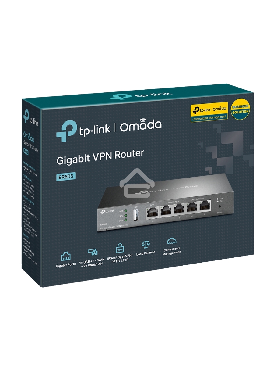 Роутер TP-Link SafeStream ER605 10/100/1000BASE-TX черный