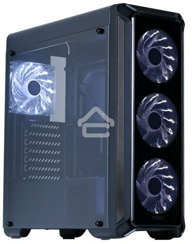 Компьютерный корпус Zalman i3 edge черный без БП ATX 3x120mm 2xUSB2.0 1xUSB3.0 audio bott PSU