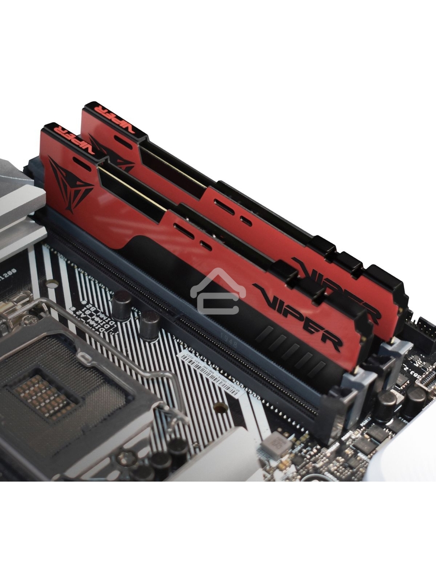 Оперативная память Patriot Viper Elite II, DDR4, 64GB (2x32 GB), 3600 MHz, CL20, DIMM, радиатор, красный/черный