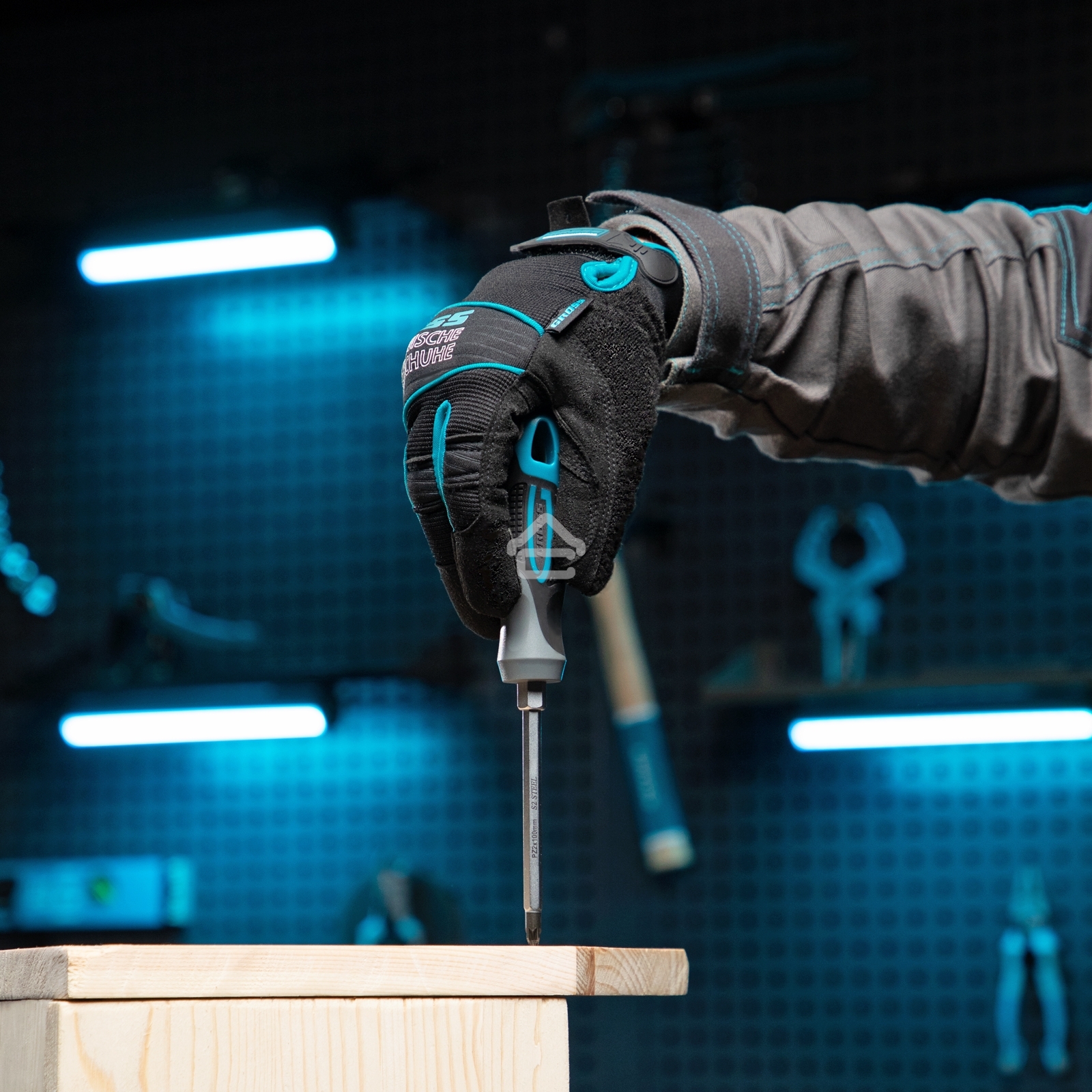 Отвертка Gross PZ2x100 мм, S2, 3к ручка