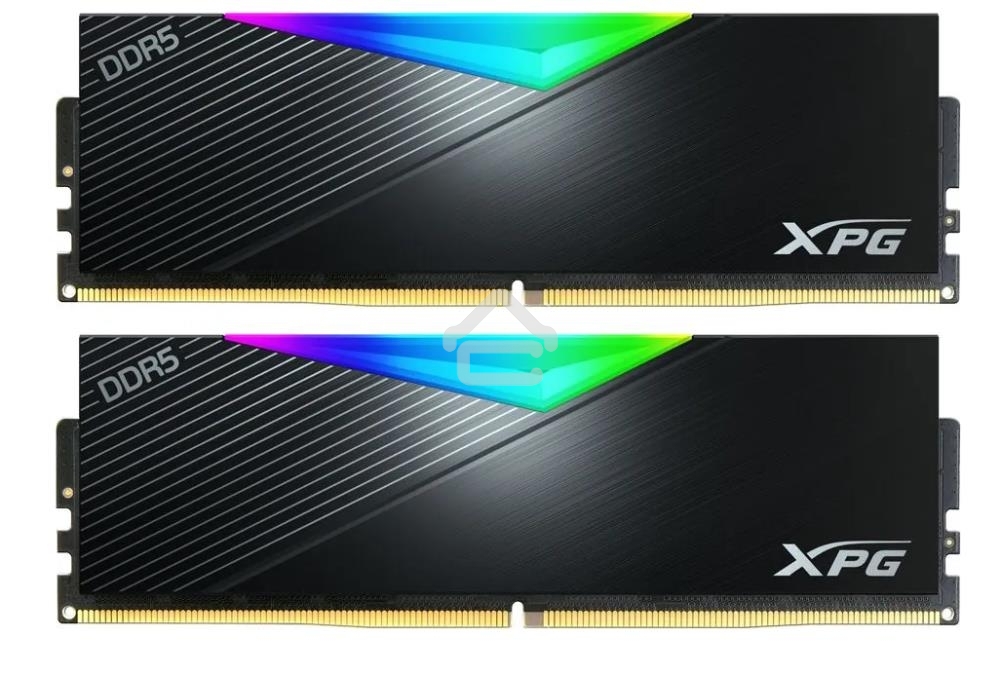 Оперативная память XPG Lancer, DDR5, 32GB (2x16GB), 5200MHz, CL38, DIMM, с радиаторами, RGB черный