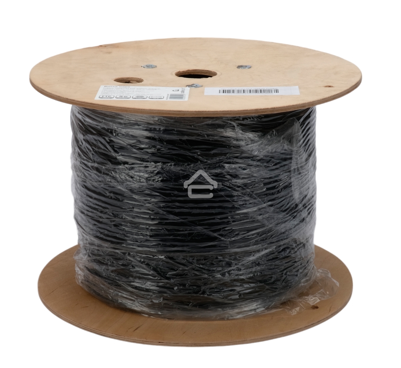 Кабель Cablexpert FPC-5051E-4-CU-OUT, FTP outdoor 4x2x0.51, медный, FLUKE TEST, кат.5e, однож., 305м, катушка, черный