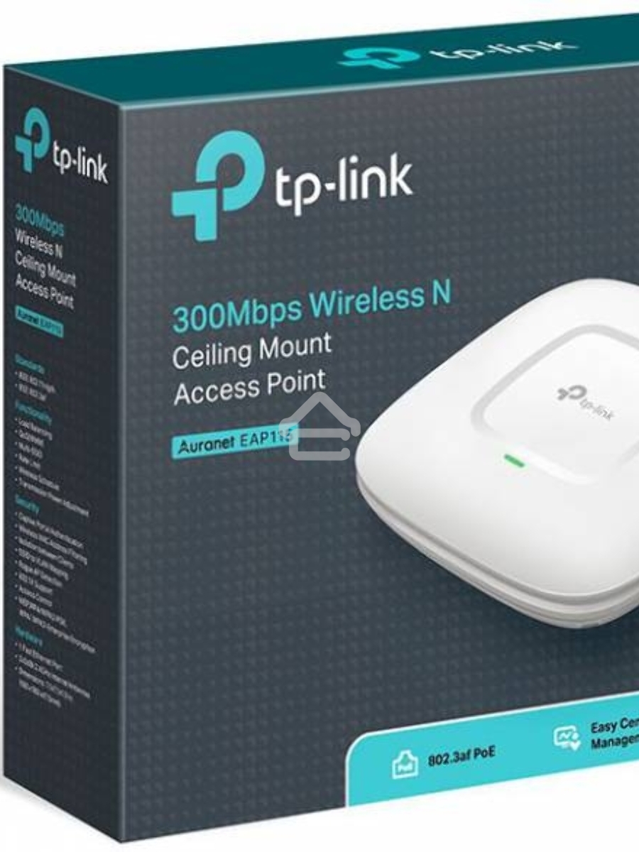 Беспроводная потолочная точка доступа серии N TP-LINK SMB EAP115 скорость до 300 Мбит/с