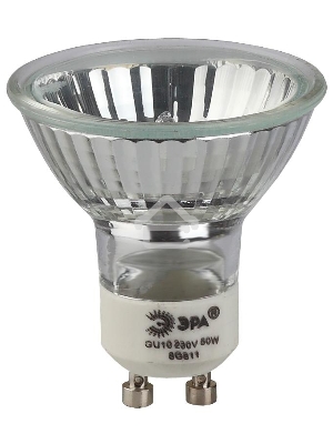 Лампа галогенная ЭРА GU10-JCDR (MR16) -35W-230V  (10/200/4800)