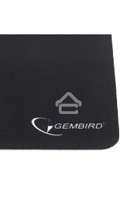 Коврик для мыши Gembird MP-BLACK, чёрный, размеры 250*200*2мм, полиэстер+резина