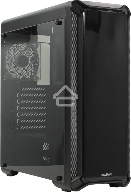 Компьютерный корпус Zalman i3 edge черный без БП ATX 3x120mm 2xUSB2.0 1xUSB3.0 audio bott PSU