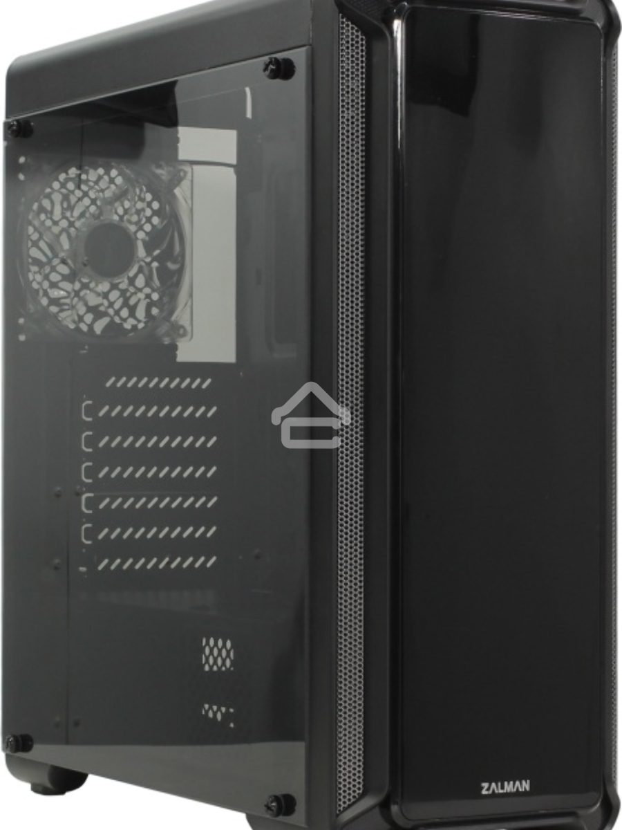 Компьютерный корпус Zalman i3 edge черный без БП ATX 3x120mm 2xUSB2.0 1xUSB3.0 audio bott PSU