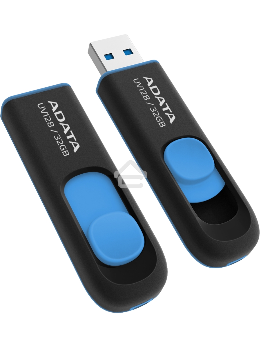 Флеш диск AData 32Gb UV128 AUV128-32G-RBE USB3.0 синий/черный