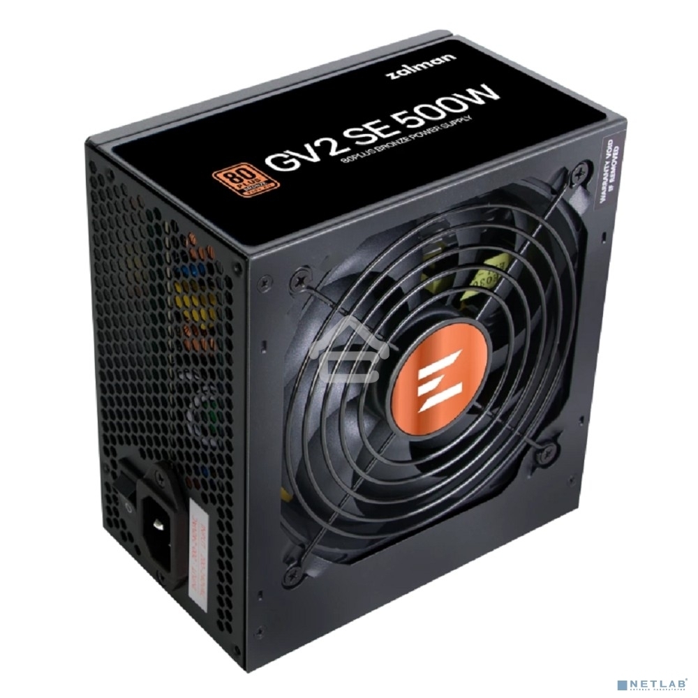 Блок питания Zalman ZM500-GV2SE, 500Вт, 80 PLUS Bronze, 120мм, черный