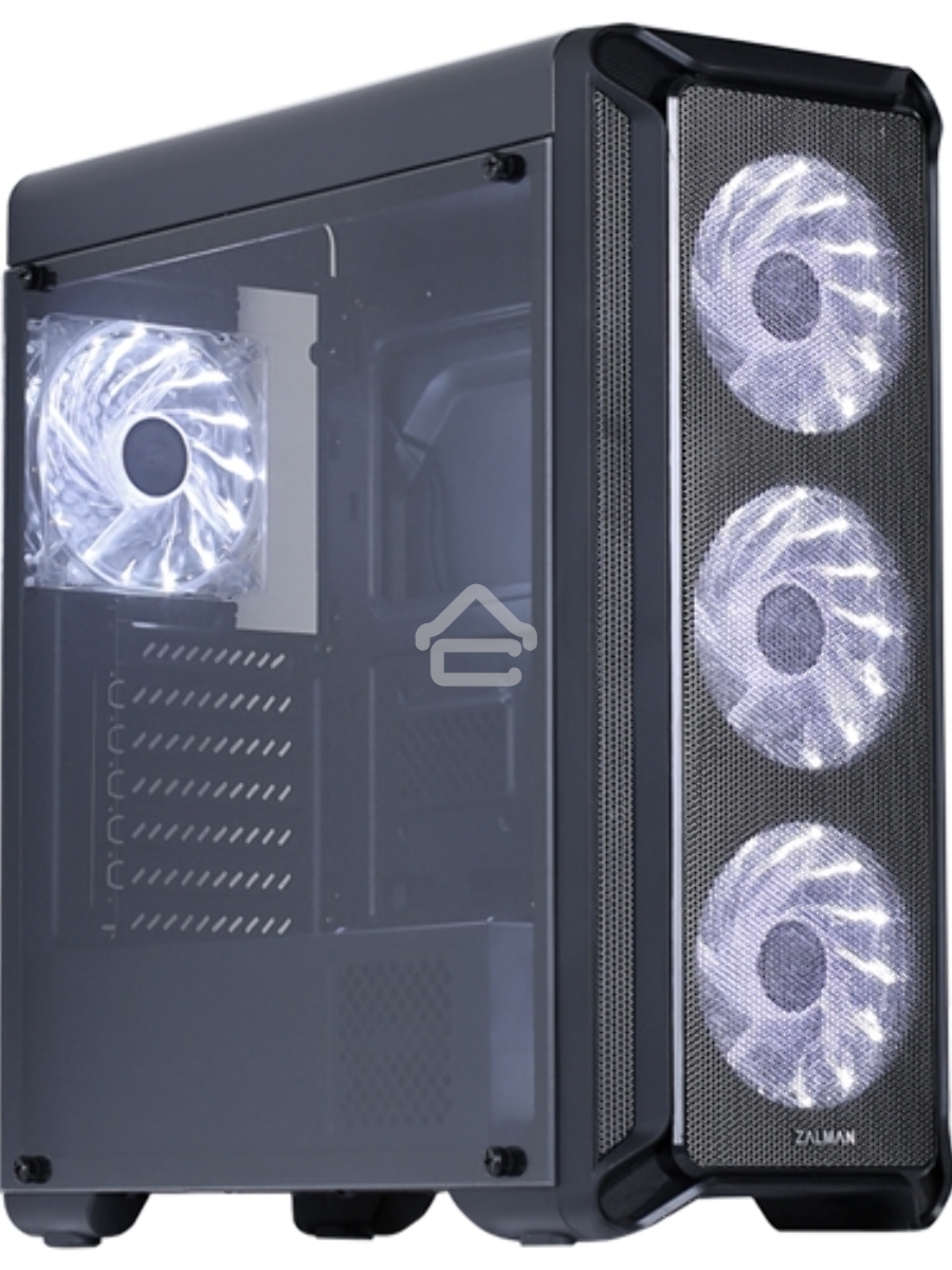 Корпус ZALMAN I3, без БП, большое боковое окно, черный,ATX