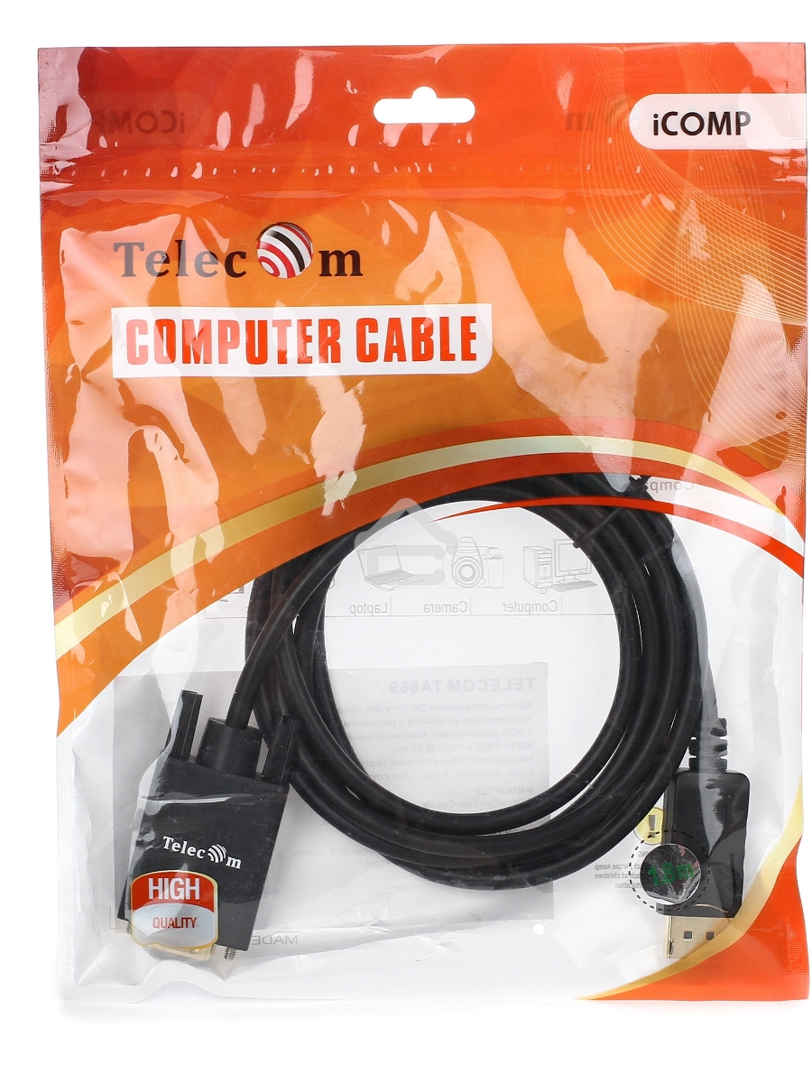Кабель-переходник Telecom HDMI --> VGA_M/M 1,8м