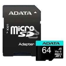 Карта памяти MICROSDXC UHS-I U3 V30S A2 100/75 MB/s 64GB RETAIL W/1 ADAPTER