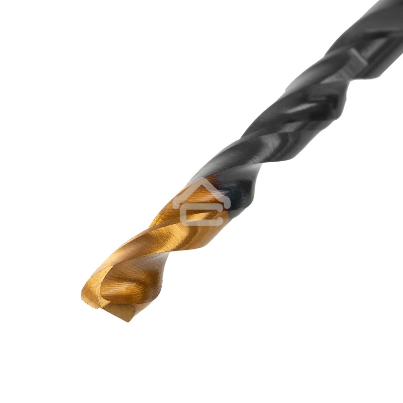 Сверло по металлу Denzel 5 мм, HSS-Tin, Golden Tip, 10 шт.