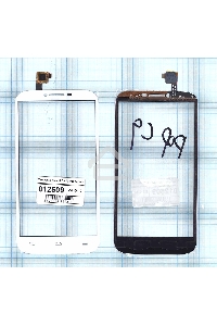 Сенсорное стекло (тачскрин) для Alcatel One Touch Pop C9 7047D, белое