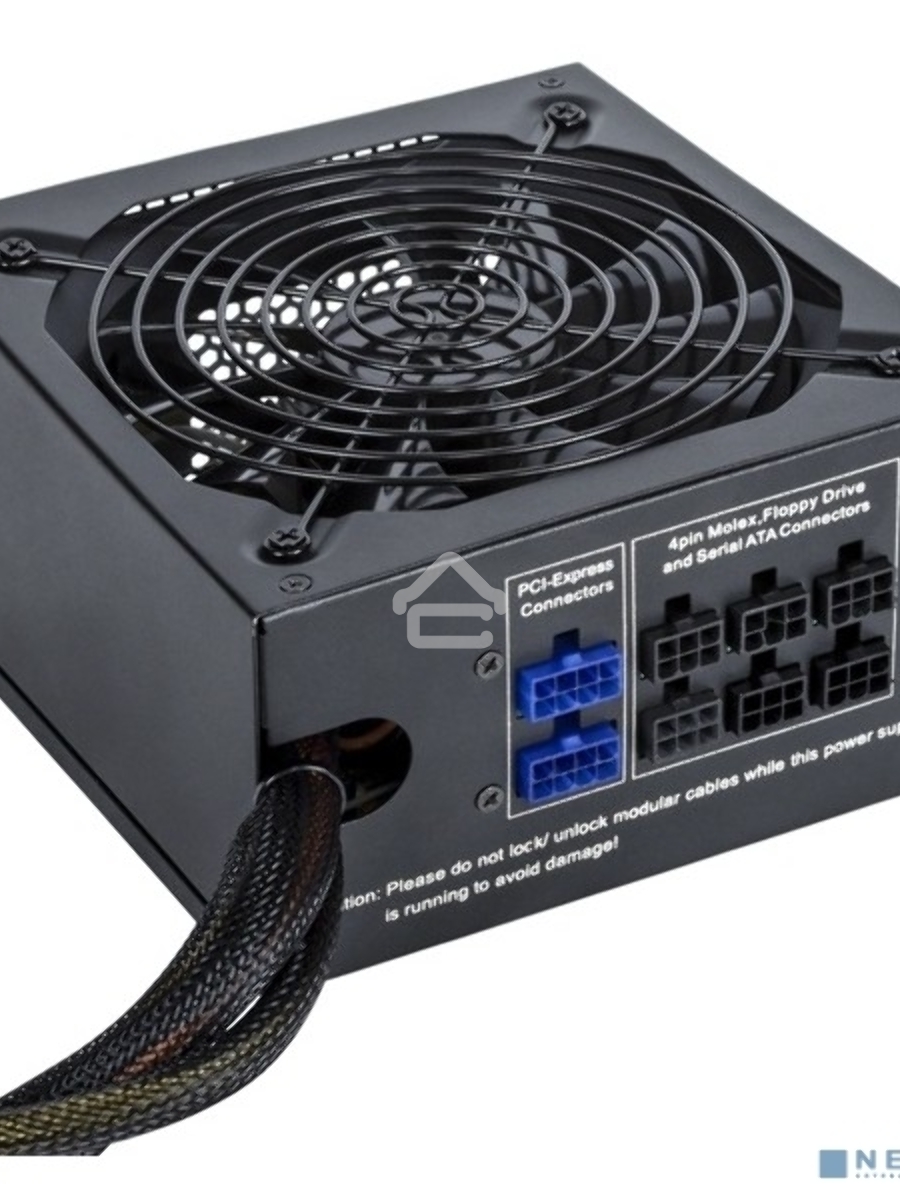 Серверный блок питания 1100W ExeGate EX292215RUS ServerPRO-1100RADS (ATX, for 3U+ cases, КПД 82% (80 PLUS), 14cm fan, 24pin, 2(4+4)pin, 6xPCIe, 8xSATA, 4xIDE, Cable Management, black)