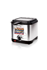 Фритюрница Centek CT-1430 сталь 900 Вт, АНТИПРИГАРНАЯ ЧАША, стальной корпус, ёмкость на 1,5 л масла
