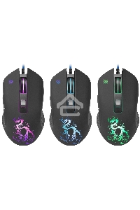 Мышь проводная Defender Sky Dragon GM-090L черный, 3200 dpi, USB, кнопки - 6