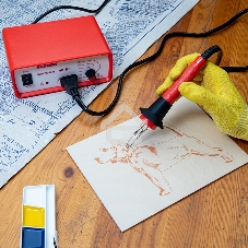 Универсальный выжигательный прибор Rexant с функцией термоконтроля 220V/40W 12-0142