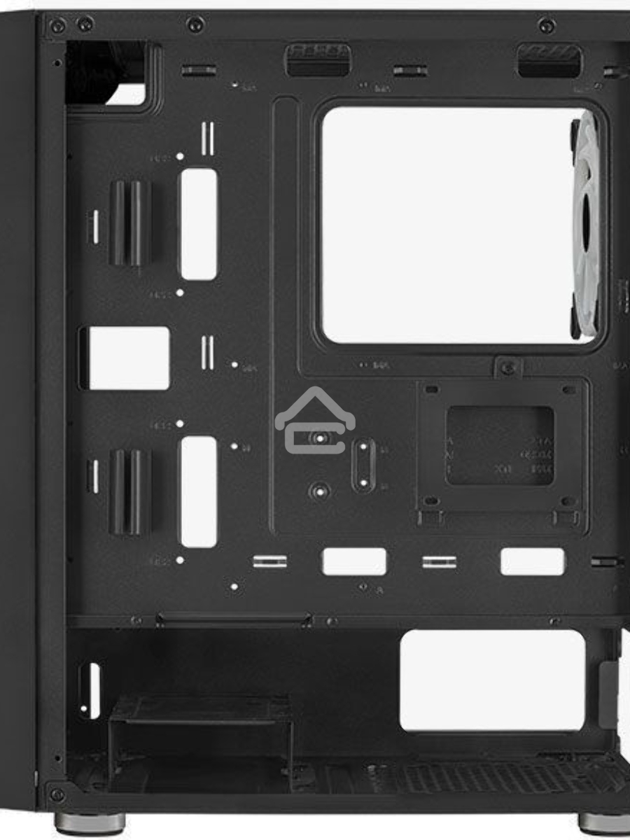 Компьютерный корпус Aerocool / Formula Graphite-G-BK-v2 черный без БП ATX 3x140mm 2xUSB3.0 audio