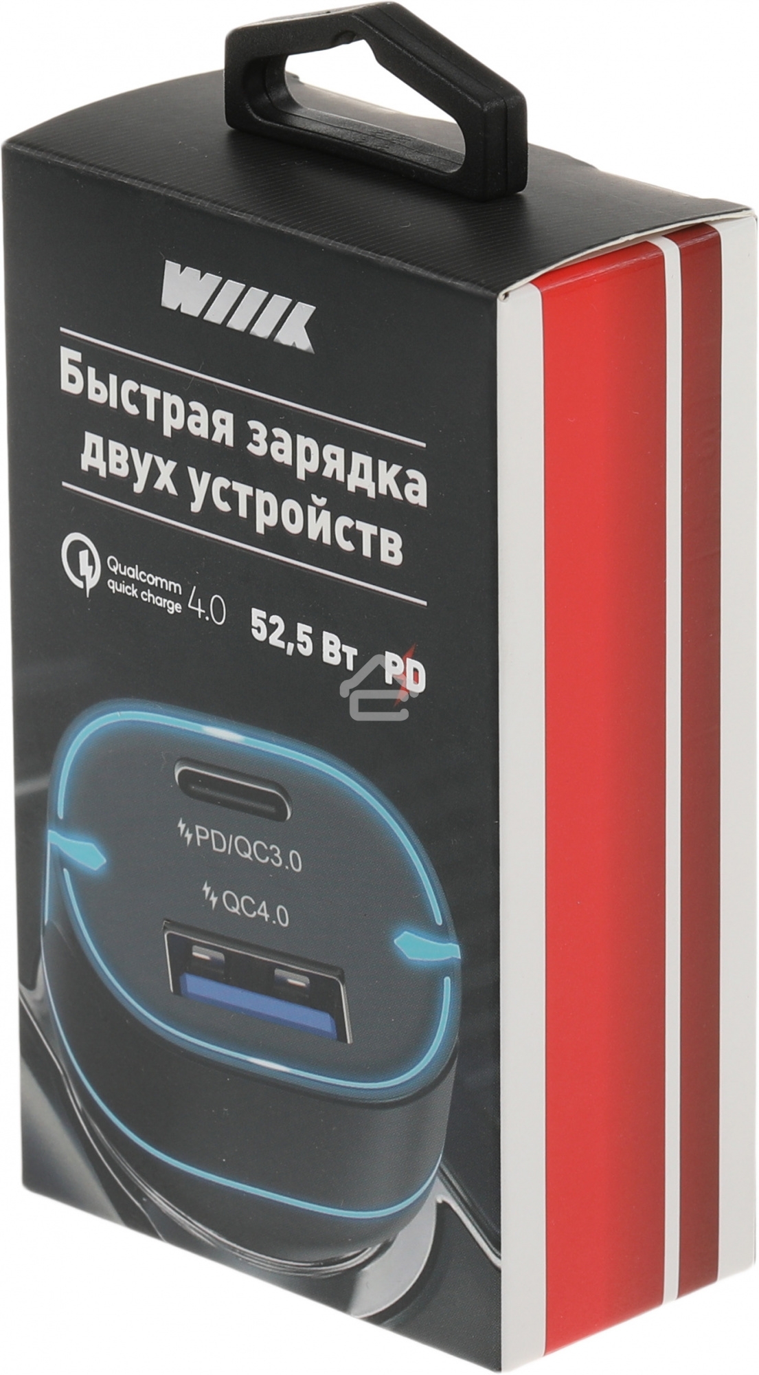 Автомобильное зарядное устройство Wiiix UCC-7-2-08 5A PD+QC черный