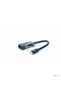 Переходник miniDisplayPort - DisplayPort, Cablexpert A-mDPM-DPF-001, 20M/20F, длина 16см, черный, пакет