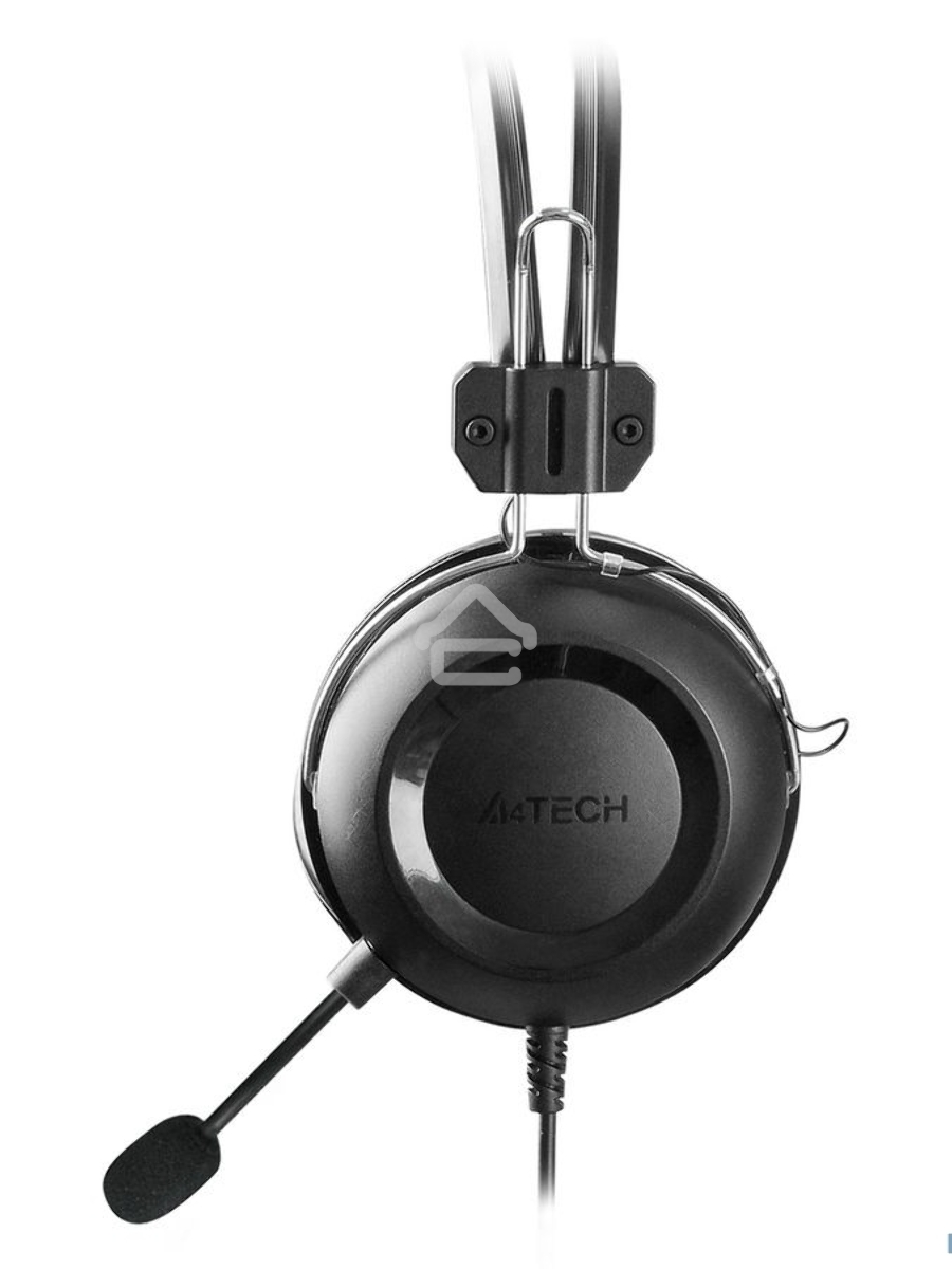 Наушники с микрофоном A4Tech HU-35 черный 2м накладные USB оголовье
