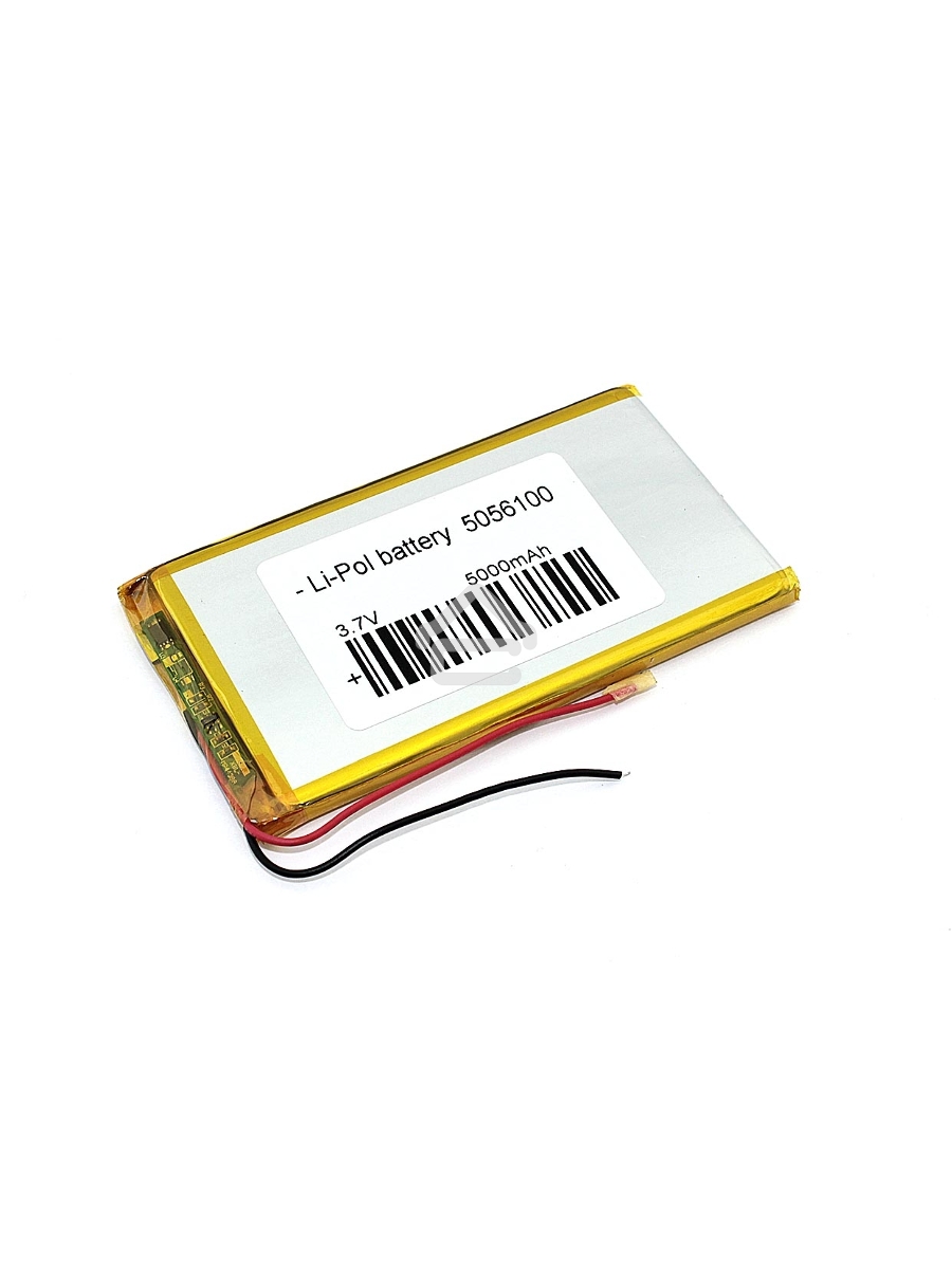 Аккумулятор Li-Pol (батарея) 5*56*100мм 2pin 3.7V/5000mAh