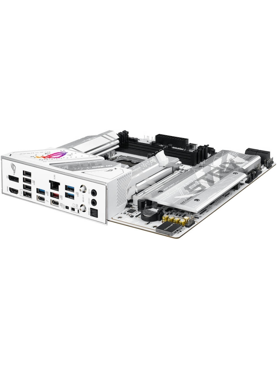 Материнская плата ASUS ROG STRIX B860-G GAMING WIFI, LGA 1851, Intel B860, 4xDDR5, 4xSATA, 4xM.2, 1xPCIe 5.0 x16, 1xDP, 1xHDMI, 1xThunderbolt 4, 1x 2.5Gb LAN, 1xUSB-C 20Gbps, 1xUSB-A 10Gbps, 3xUSB-A 5Gbps, 4xUSB-A 2.0, 2x3.5 мм, 7.1, mATX