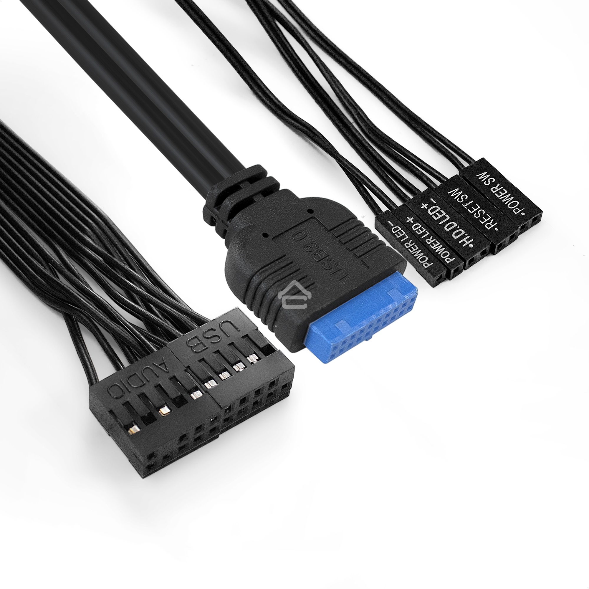Компьютерный корпус Exegate EX284038RUS Minitower BA-204U Black, mATX, <AA500, 80mm>, 2*USB+2*USB3.0, Audio
