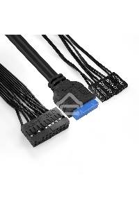 Компьютерный корпус Exegate EX284038RUS Minitower BA-204U Black, mATX, <AA500, 80mm>, 2*USB+2*USB3.0, Audio