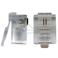 Коннектор RJ12 д/кабеля 2-ух контактный, 100 шт.